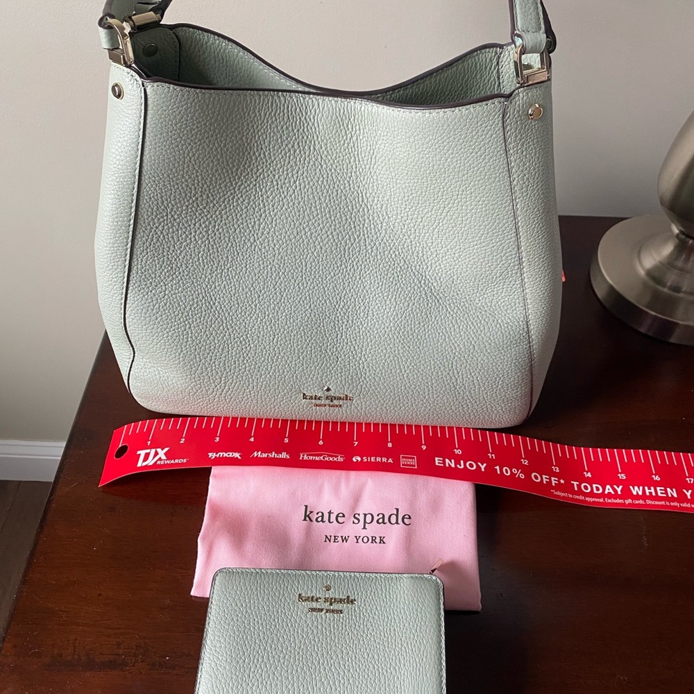 Leila Medium Triple Compartment Shoulder Bag with matching wallet